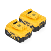 Startset: 2x DeWalt DCB184 XR Li-ion accu's (18 V, 5.0 Ah, origineel)
