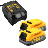 DeWalt Startset: 2x DeWalt DCBP034-XJ XR Powerstack Li-ion accu's + lader (18 V, 1.7 Ah, origineel)  ADE01377