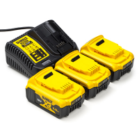 DeWalt Startset: 3x DeWalt DCB184 XR accu's + lader (18 V, 5.0 Ah, origineel)  ADE01227