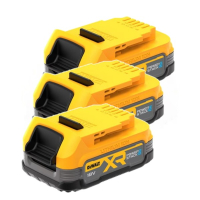 DeWalt Startset: 3x DeWalt DCBP034-XJ XR Powerstack Li-ion accu (18 V, 1.7 Ah, origineel)  ADE01374