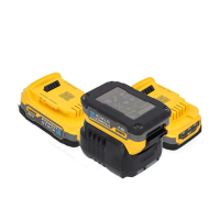 Startset: 3x DeWalt DCBP034-XJ XR Powerstack Li-ion accu's + lader (18 V, 1.7 Ah, origineel) ADE01378