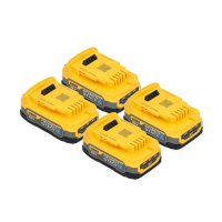 Startset: 4x DeWalt DCBP034-XJ XR Powerstack Li-ion accu (18 V, 1700 mAh, origineel) ADE01375