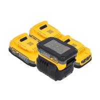 Startset: 4x DeWalt DCBP034-XJ XR Powerstack Li-ion accu's + lader (18 V, 1.7 Ah, origineel) ADE01379