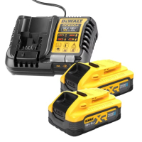 DeWalt Startset 2x DeWalt DCBP518-XJ XR Powerstack Li-ion accu's + lader (18 V, 5.0 Ah, origineel)  ADE01385