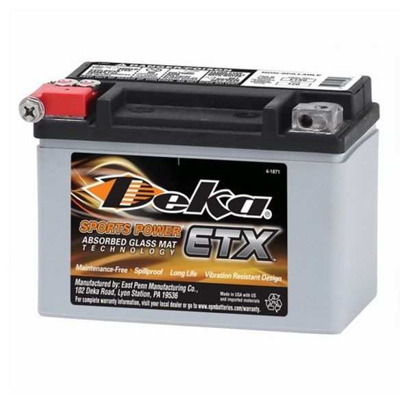 Deka Sports Power AGM ETX9 accu (12V, 8Ah, 120A)  ADE01059 - 1