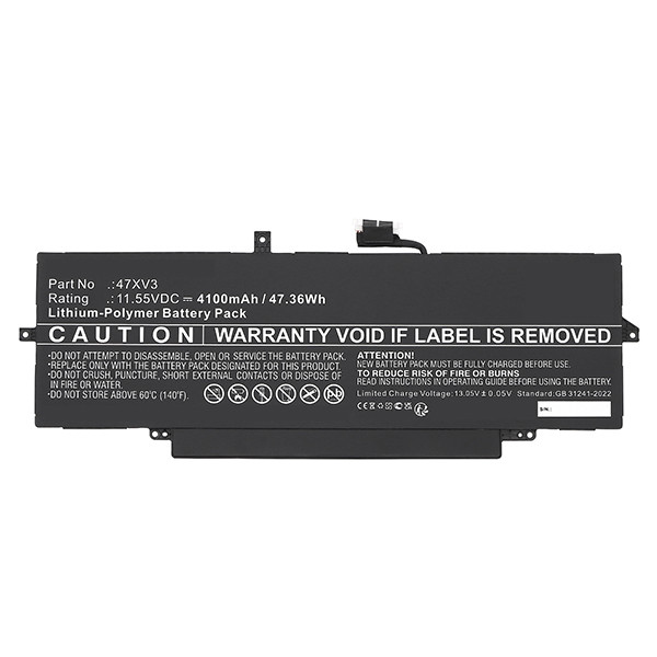 Dell 05Y3T9 / 47XV3 accu (11.55 V, 4100 mAh, 123accu huismerk) ADE01401 - 1