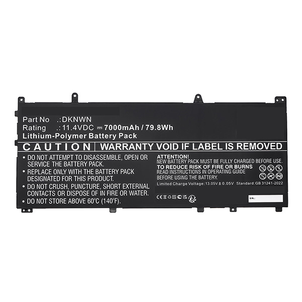 Dell 0DKNWN / DKNWN accu (11.4 V, 7000 mAh, 123accu huismerk) ADE01405 - 1