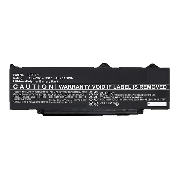 Dell 0JTG7N / 542WP accu (11.4 V, 3500 mAh, 123accu huismerk) ADE01409 - 1