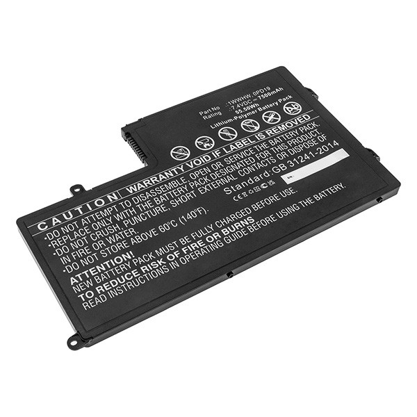 Dell 0PD19 / 1WWHW accu (7.4 V, 7500 mAh, 56 Wh, 123accu huismerk)  ADE01143 - 1