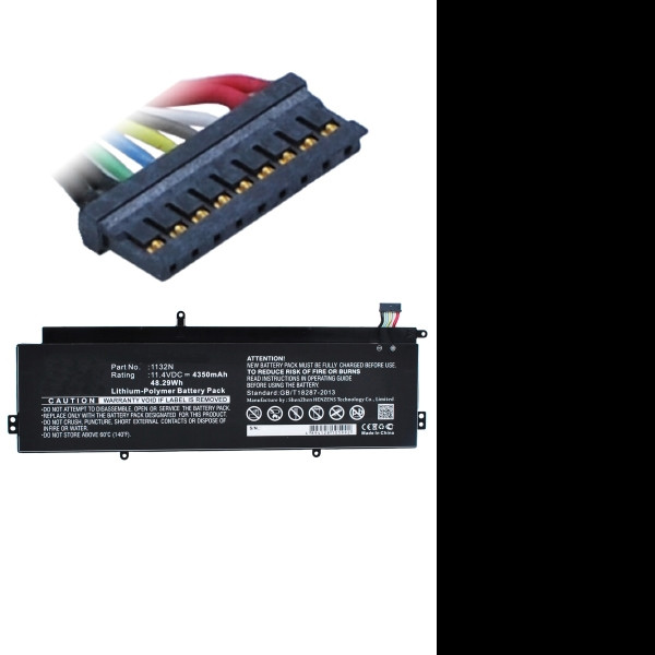 Dell 1132N / 01132N / CB1C13 accu (11.4 V, 4350 mAh, 123accu huismerk)  ADE01019 - 1