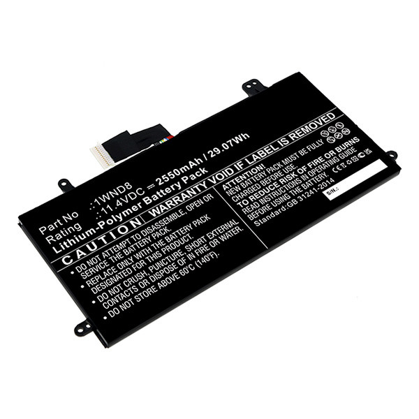 Dell 1WND8 / FTH6F / J0PGR accu (11.4 V, 2550 mAh, 123accu huismerk)  ADE01247 - 1