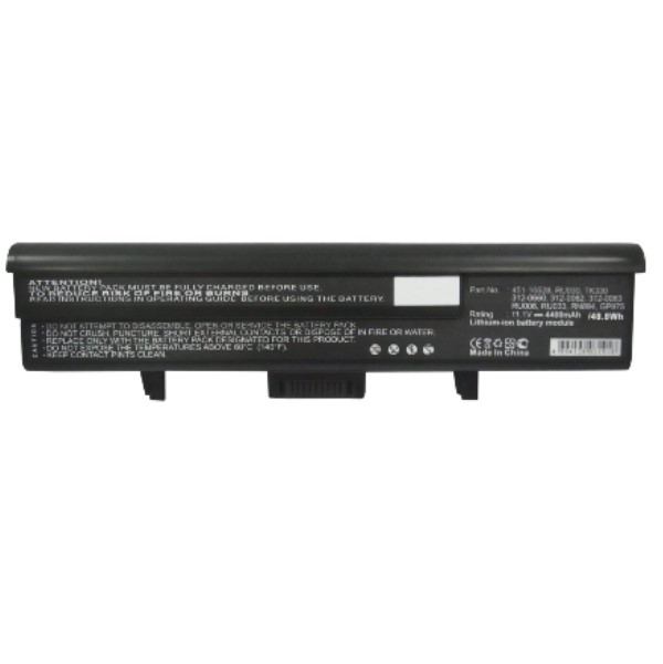 Dell 312-0664 / 312-0662 / TK330 accu (11.1 V, 4400 mAh, 123accu huismerk)  ADE00169 - 1