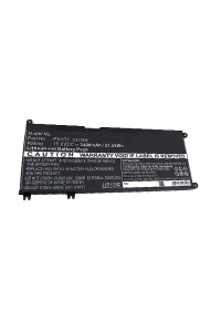 Dell 33YDH accu (15.2 V, 3400 mAh, 56 Wh, 123accu huismerk)  ADE00805