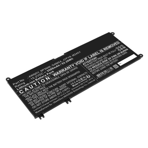 Dell 4WN0Y / M245Y accu (15.2 V, 3500 mAh, 123accu huismerk)  ADE01313 - 1