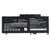 Dell 8V5GX / G5M10 accu (7.4 V, 5800 mAh, 123accu huismerk)  ADE00733