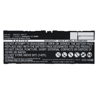 Dell 9MGCD / XMFY3 accu (7.4 V, 4300 mAh, 123accu huismerk)  ADE00736