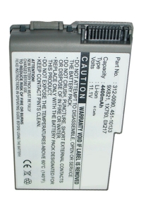 Dell C1295 / 312-0068 / 6Y270 accu (11.1 V, 4400 mAh, 123accu huismerk)  ADE00049