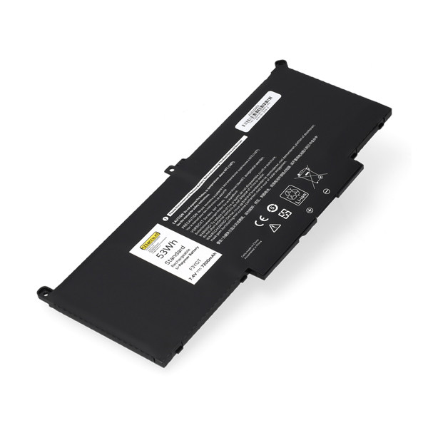 Dell F3YGT accu (7.4 V, 7200 mAh, 53 Wh, 123accu huismerk) ADE00902 - 1