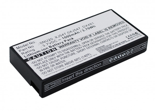 Dell FR463 / U8735 / P9110 accu (3.7 V, 1000 mAh, 123accu huismerk)  ADE00266 - 1