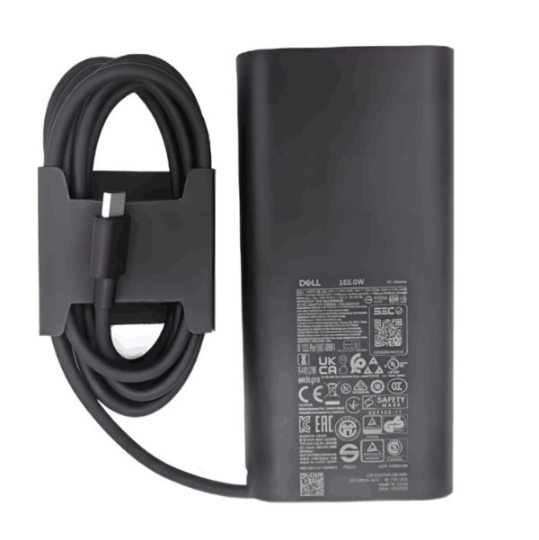Dell GaN USB-C 165W adapter (20 V, 8.25 A, 165 W, origineel) ADE01370 - 2