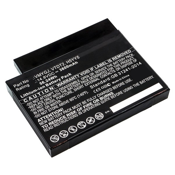 Dell H5YY5 / VMYGJ / VTDT2 accu (14.8 V, 3800 mAh, 123accu huismerk)  ADE00855 - 1