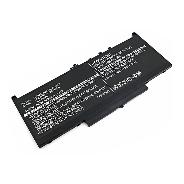 Dell J60J5 / MC34Y / NJJ2H accu (7.4 V, 7200 mAh, 55 Wh, 123accu huismerk) ADE00812 - 1