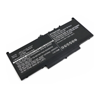 Dell J60J5 / MC34Y / NJJ2H accu (7.6 V, 7200 mAh, 55 Wh, 123accu huismerk)  ADE00812