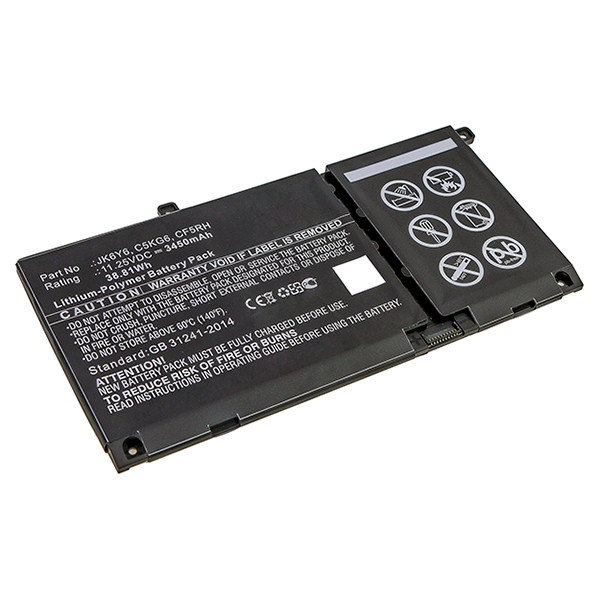 Dell JK6Y6 accu (11.25 V, 3450 mAh, 40 Wh, 123accu huismerk)  ADE01080 - 1