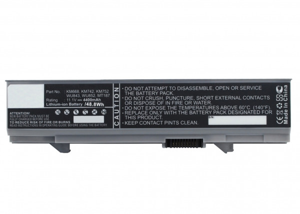 Dell KM742 / 312-0769 / 312-0762 accu (11.1 V, 4400 mAh, 123accu huismerk)  ADE00101 - 1