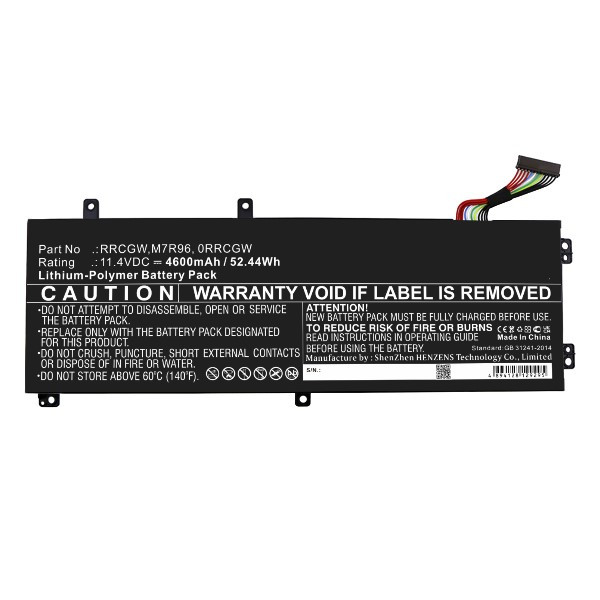 Dell RRCGW / V0GMT accu (11.4 V, 4600 mAh, 123accu huismerk)  ADE00822 - 1