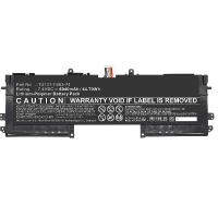 Dell TU131-TS63-74 accu (7.4 V, 6040 mAh, 45 Wh, 123accu huismerk)  ADE01323