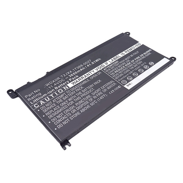 Dell WDX0R accu (11.4 V, 3400 mAh, 42 Wh, 123accu huismerk)  ADE00778 - 1