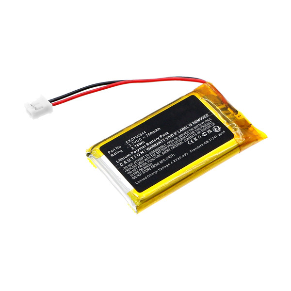 Divoom EXC702544 accu (3.7 V, 750 mAh, 123accu huismerk) ADI00063 - 1