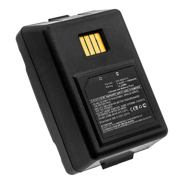Dolphin 200-00059-6 accu (7.4 V, 1800 mAh, 123accu huismerk) ADO00219 - 1