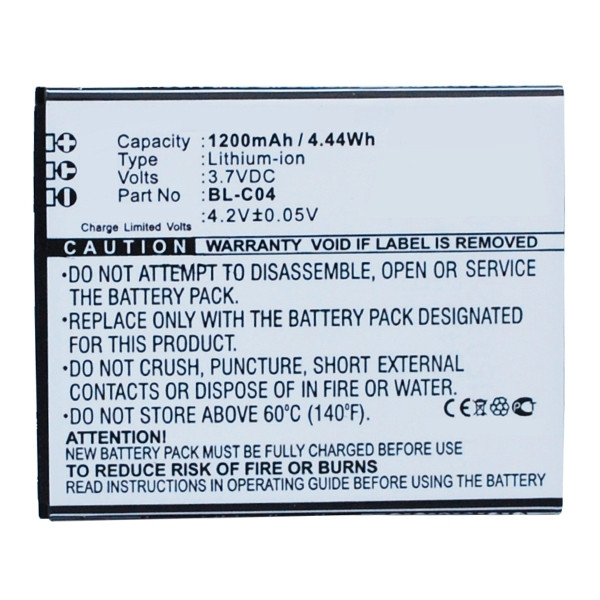 Doov BL-C04 accu (1200 mAh, 123accu huismerk) ADO00141 - 1