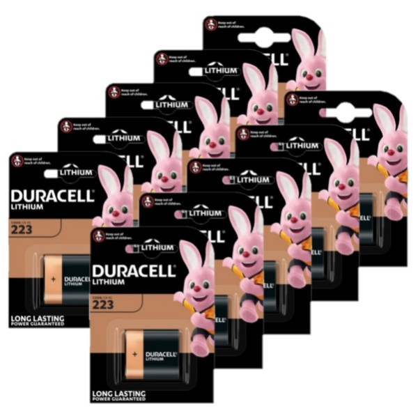 Duracell 233 / CR-P2 Lithium batterij (10 stuks, 6V, 1400 mAh) ADU00331 - 1