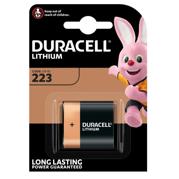 Duracell 233 / CR-P2 Lithium batterij (1 stuk, 6V, 1400 mAh) ADU00163 - 1