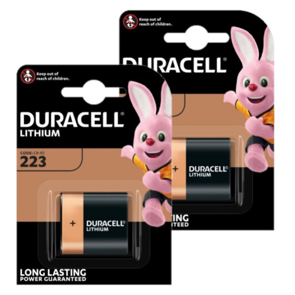 Duracell 233 / CR-P2 Lithium batterij (2 stuks, 6V, 1400 mAh) ADU00328 - 1