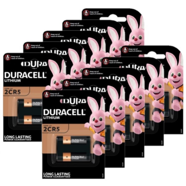 Duracell 2CR5 / DL245 Lithium batterij (10 stuks, 6V, 1400 mAh) ADU00329 - 1