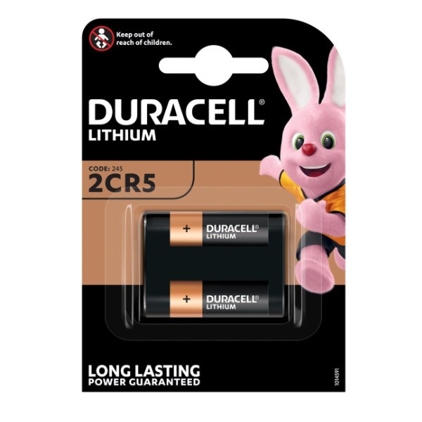 Duracell 2CR5 / DL245 Lithium batterij (1 stuk, 6V, 1400 mAh) ADU00055 - 1