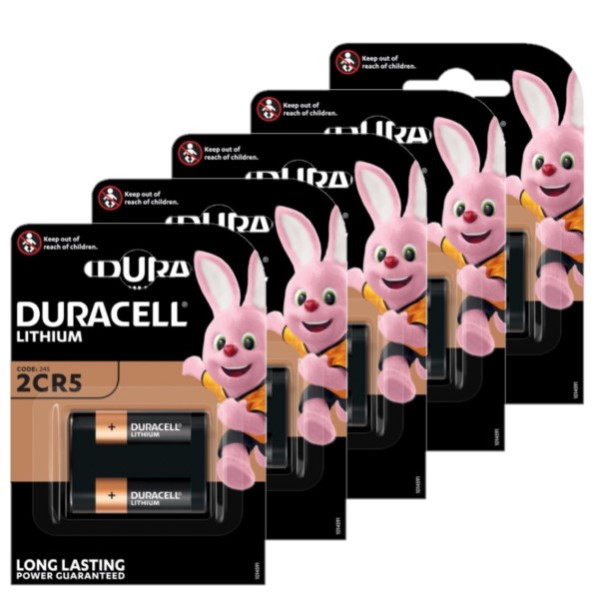 Duracell 2CR5 / DL245 Lithium batterij (5 stuks, 6V, 1400 mAh) ADU00327 - 1