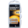 Duracell 312 / PR41 / Bruin gehoorapparaat batterij 6 stuks  ADU00200