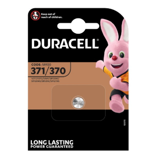 Duracell 371 / 370 / SR69 / SR920W zilveroxide knoopcel batterij 1 stuk  204513 - 1