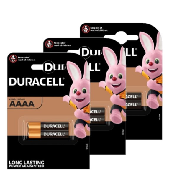 Duracell AAAA / MN2500 / LR61 Alkaline Batterij (6 stuks) ADU00393 - 1