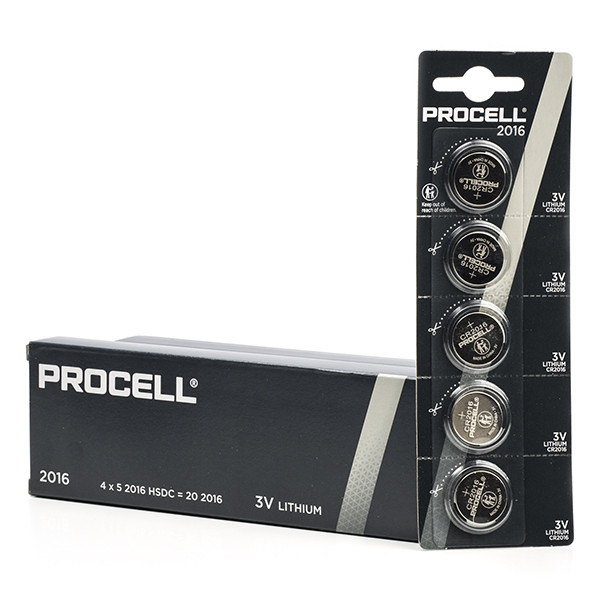 Aanbieding: Duracell Procell CR2016 Lithium knoopcel batterij (10 stuks) ADU00242 - 1