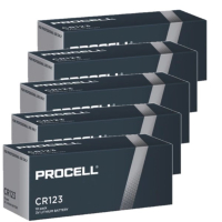 Aanbieding: Duracell Procell High Power CR123 / CR123A Lithium Batterijen (50 stuks, 3V, 1600 mAh) ADU00437