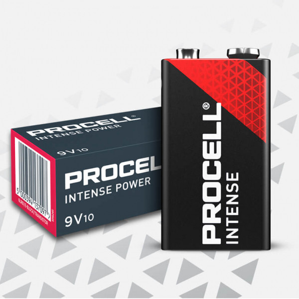 Duracell Aanbieding: Duracell Procell Intense 9V / 6LR61 / E-Block Alkaline Batterij (100 stuks)  ADU00262 - 1
