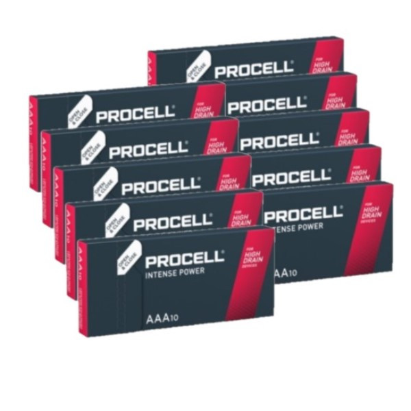 Duracell Aanbieding: Duracell Procell Intense AAA / LR03 / MN2400 Alkaline Batterij (100 stuks)  ADU00263 - 1