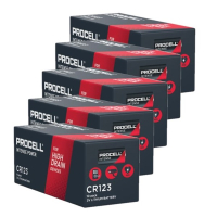Duracell Aanbieding: Duracell Procell Intense CR123 / CR123A Lithium Batterijen (50 stuks, 3V, 1600 mAh)  ADU00245