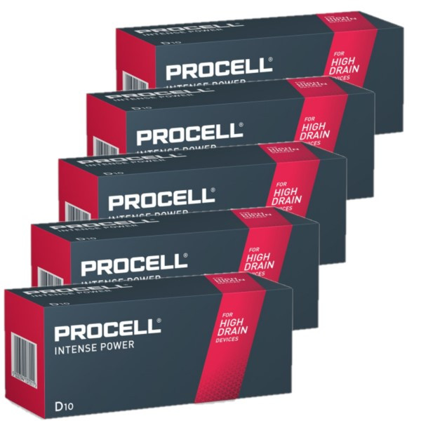 Aanbieding: Duracell Procell Intense D / LR20 / MN1300 Alkaline Batterij (50 stuks) ADU00256 - 1